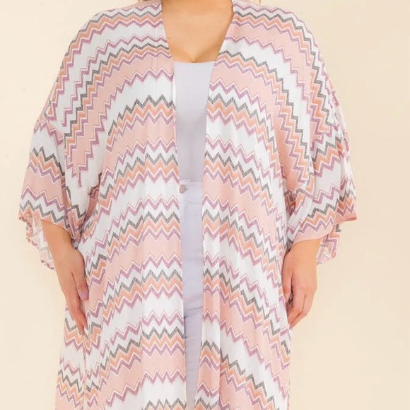 ⭐️Chevron Patterned Kimono - Picture 1 of 4